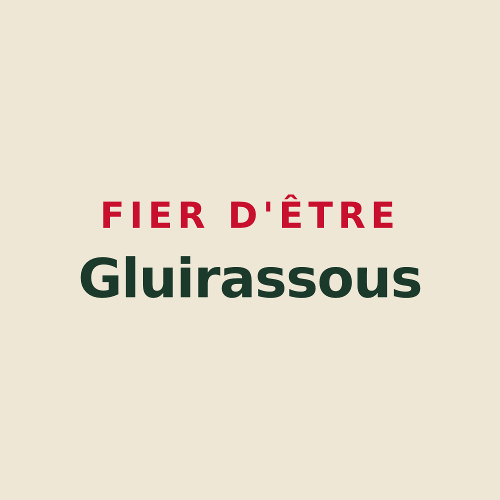 Tote bag « Fier d'être Gluirassous » — design pour Gluiras