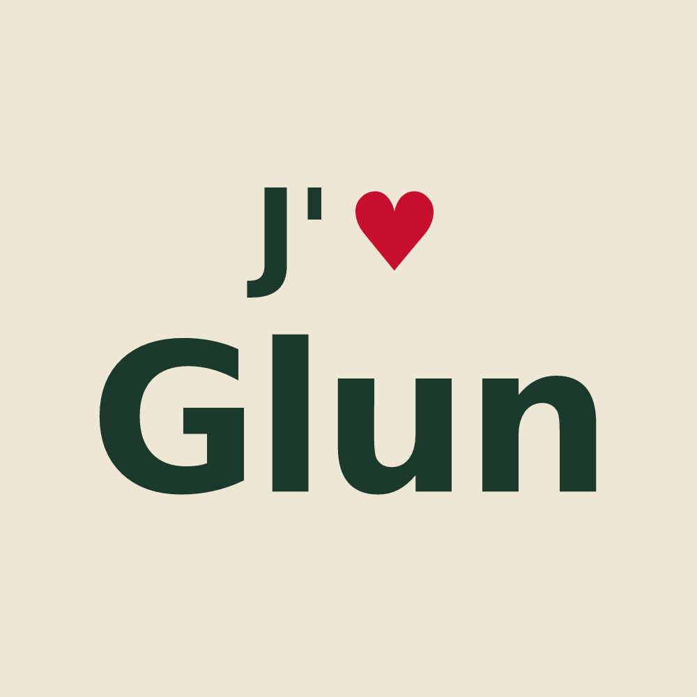 Tote bag personnalisé Glun — design J'aime Glun