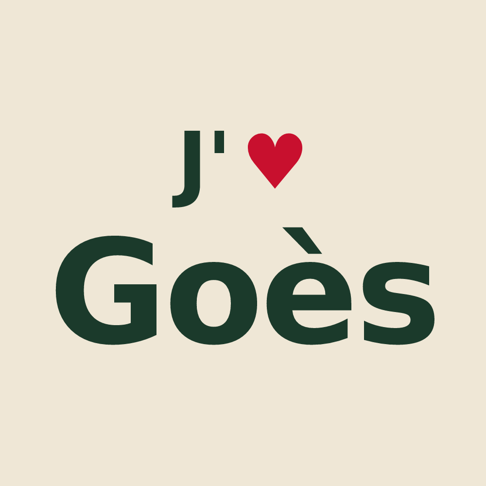 Tote bag personnalisé Goès — design J'aime Goès