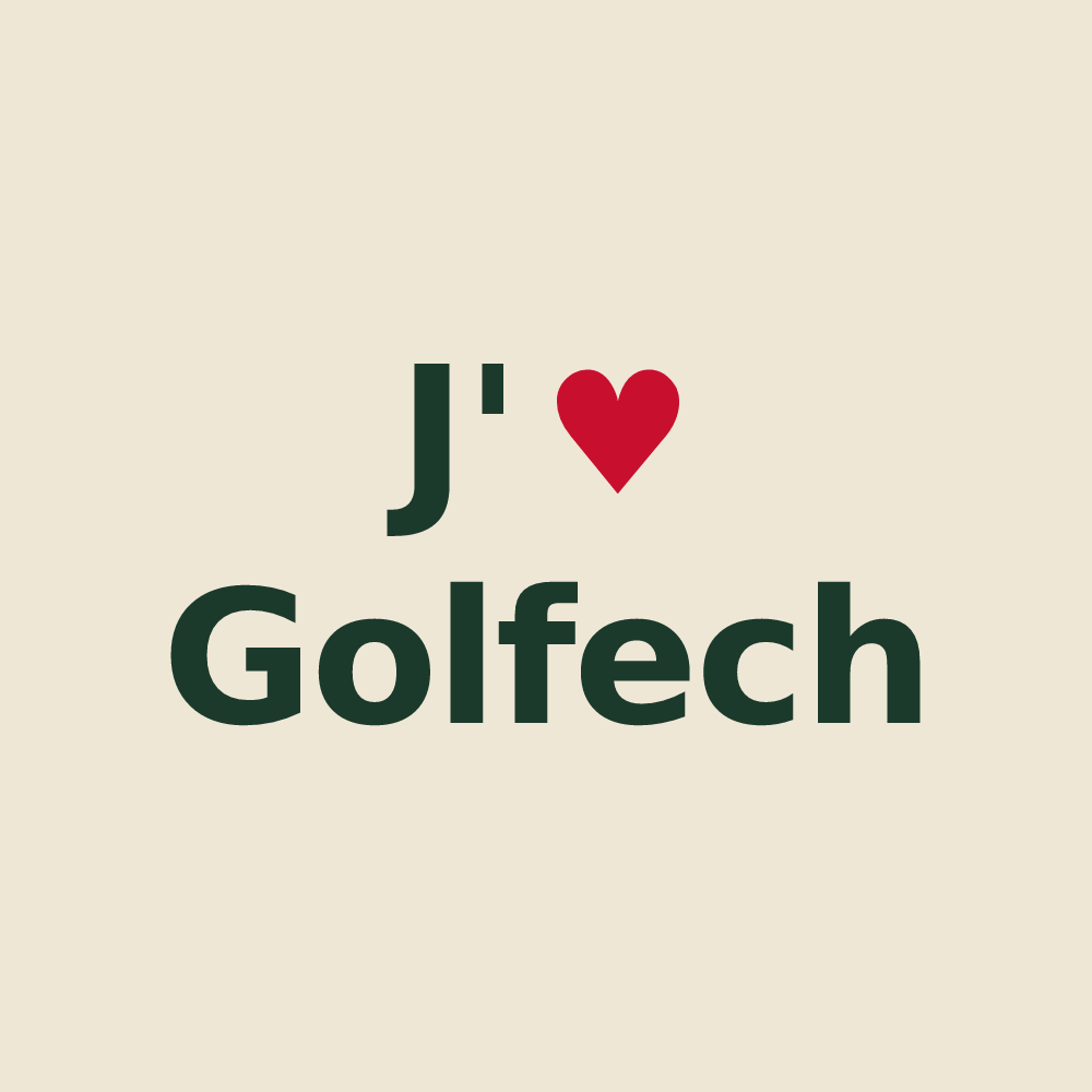 Tote bag personnalisé Golfech — design J'aime Golfech