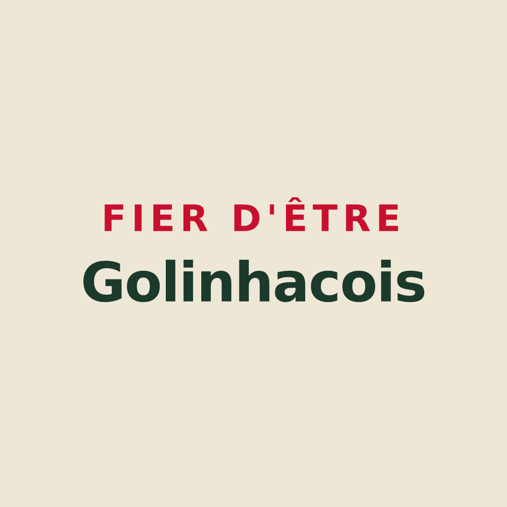 Tote bag « Fier d'être Golinhacois » — design pour Golinhac