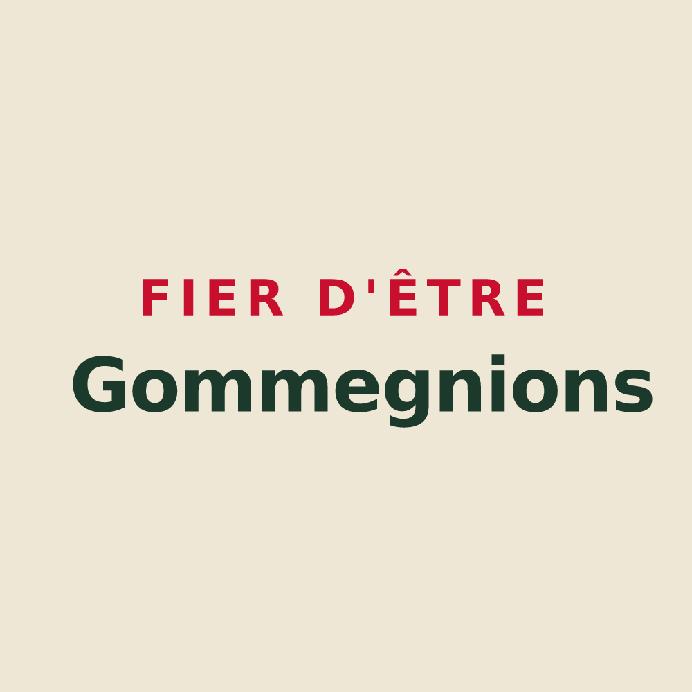 Tote bag « Fier d'être Gommegnions » — design pour Gommegnies