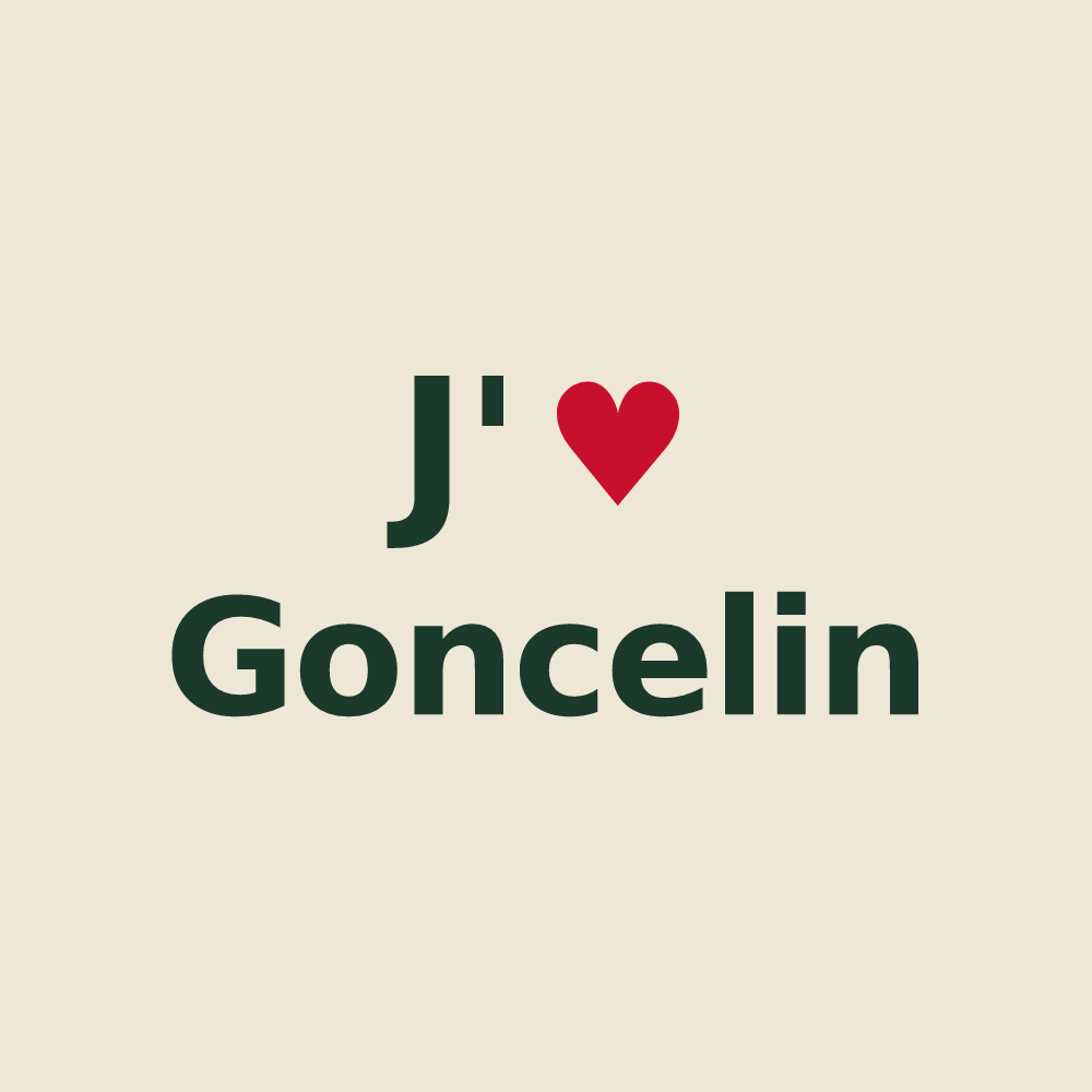 Tote bag personnalisé Goncelin — design J'aime Goncelin