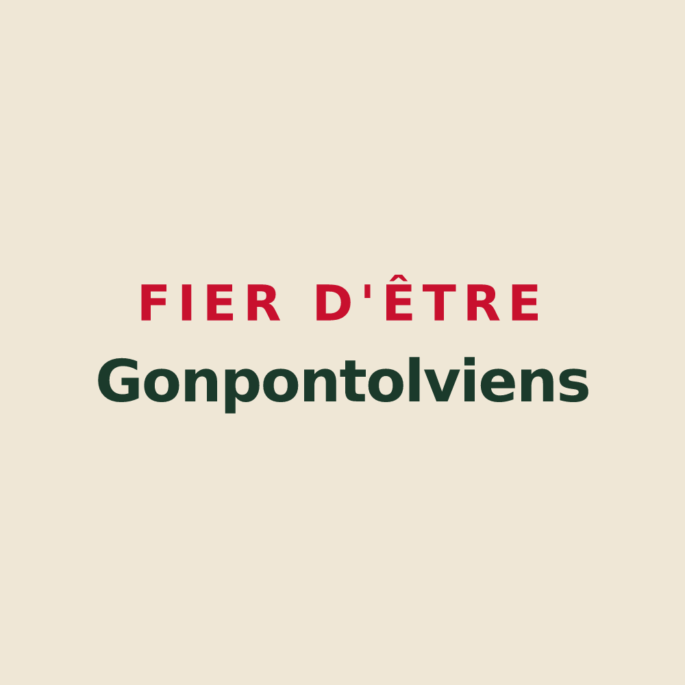 Tote bag « Fier d'être Gonpontolviens » — design pour Gond-Pontouvre