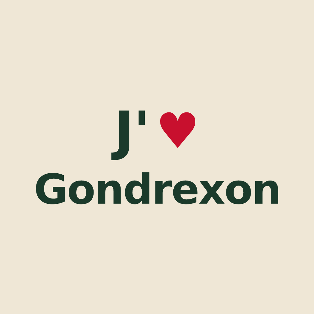 Tote bag personnalisé Gondrexon — design J'aime Gondrexon