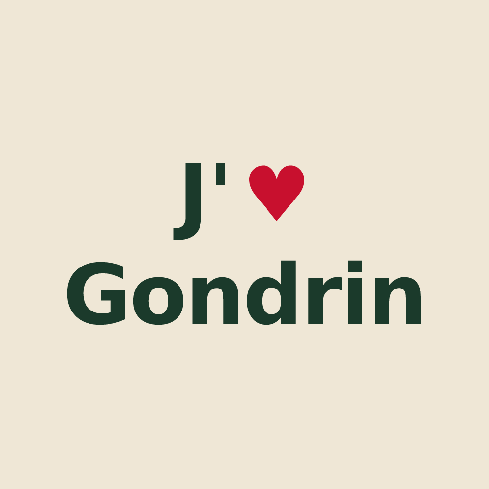 Tote bag personnalisé Gondrin — design J'aime Gondrin