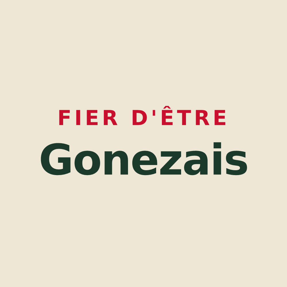 Tote bag « Fier d'être Gonezais » — design pour Gonez