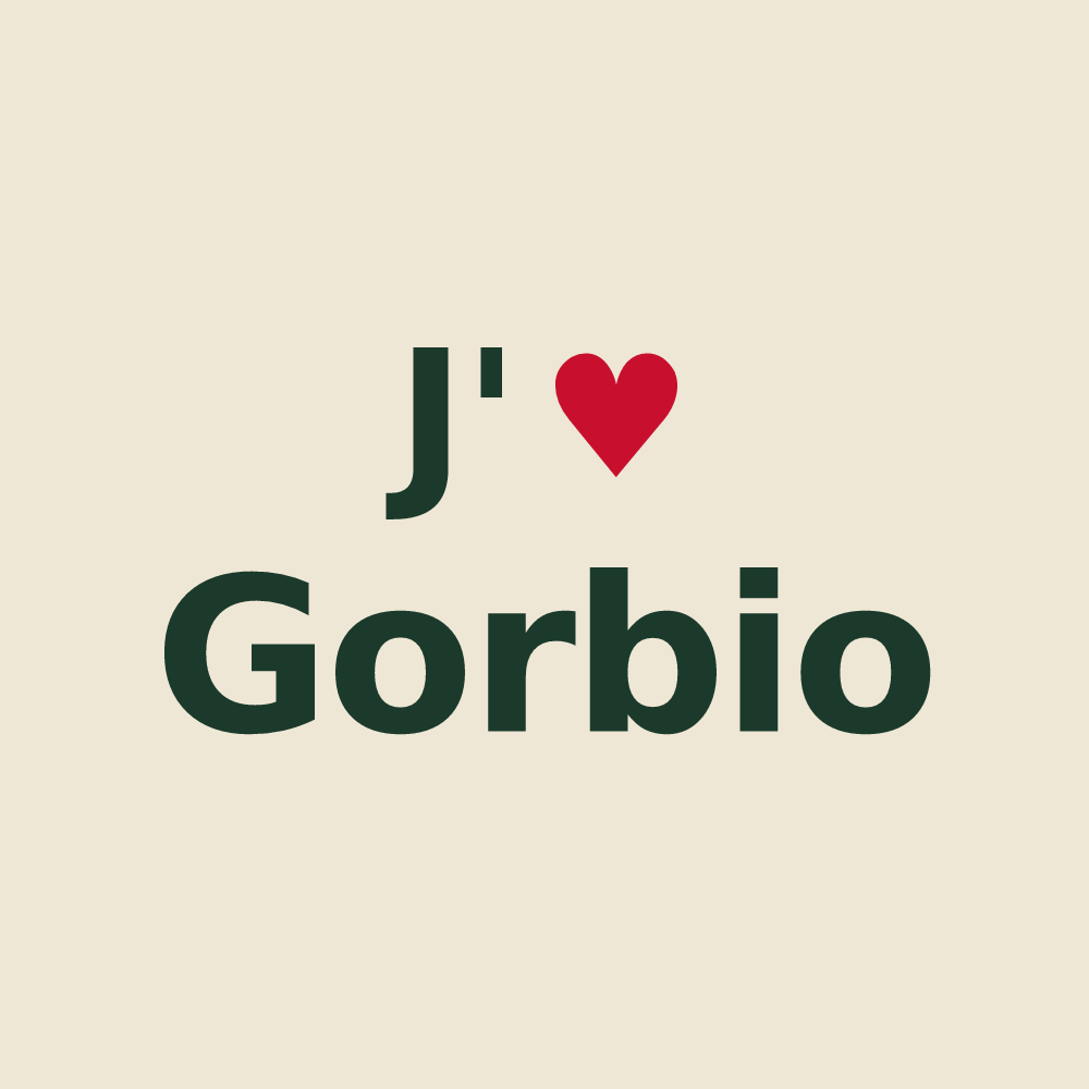 Tote bag personnalisé Gorbio — design J'aime Gorbio