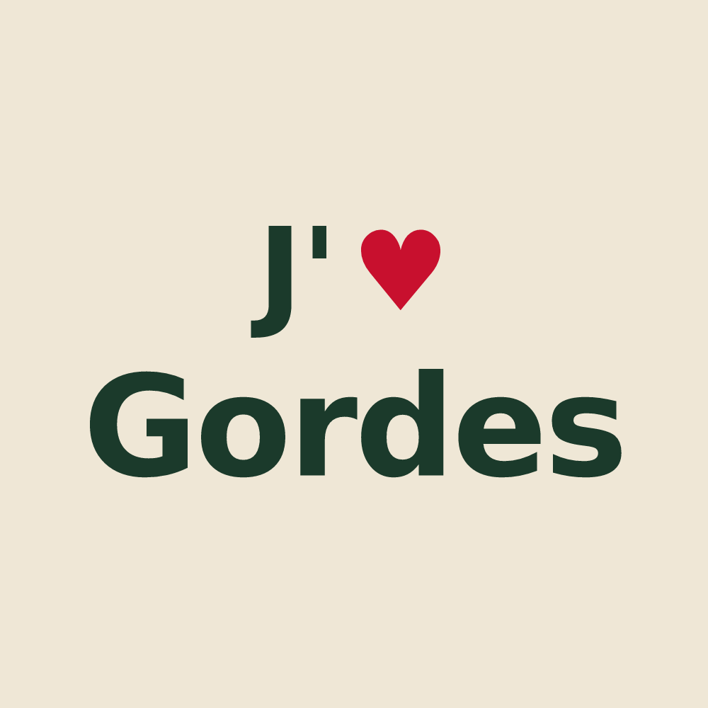 Tote bag personnalisé Gordes — design J'aime Gordes