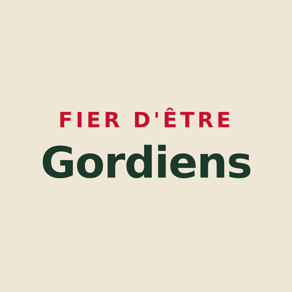 Tote bag « Fier d'être Gordiens » — design pour Gordes