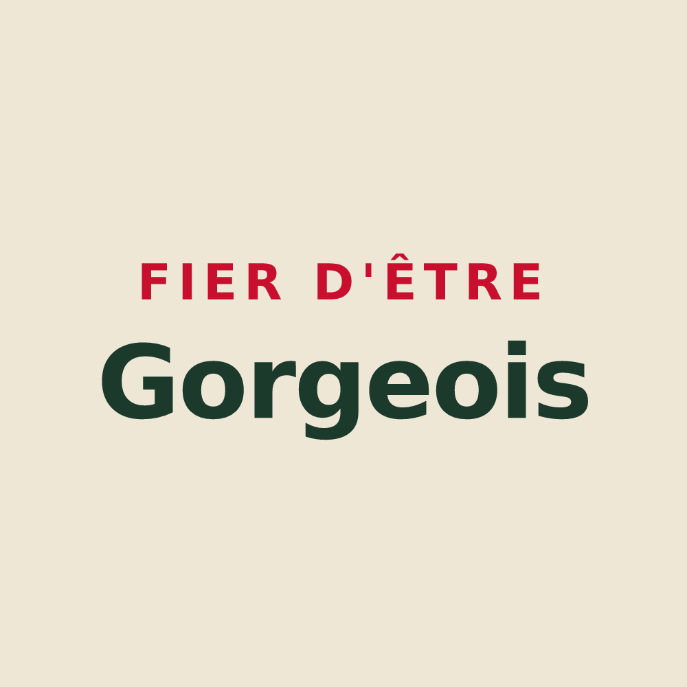 Tote bag « Fier d'être Gorgeois » — design pour Gorges