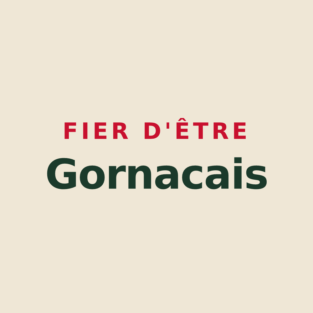 Tote bag « Fier d'être Gornacais » — design pour Gornac