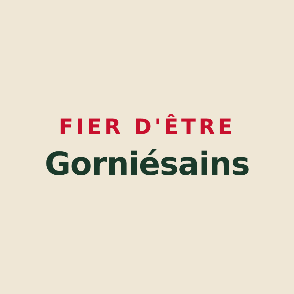 Tote bag « Fier d'être Gorniésains » — design pour Gorniès