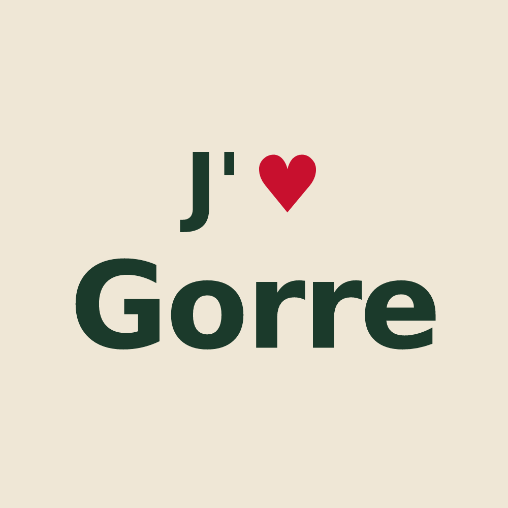 Tote bag personnalisé Gorre — design J'aime Gorre