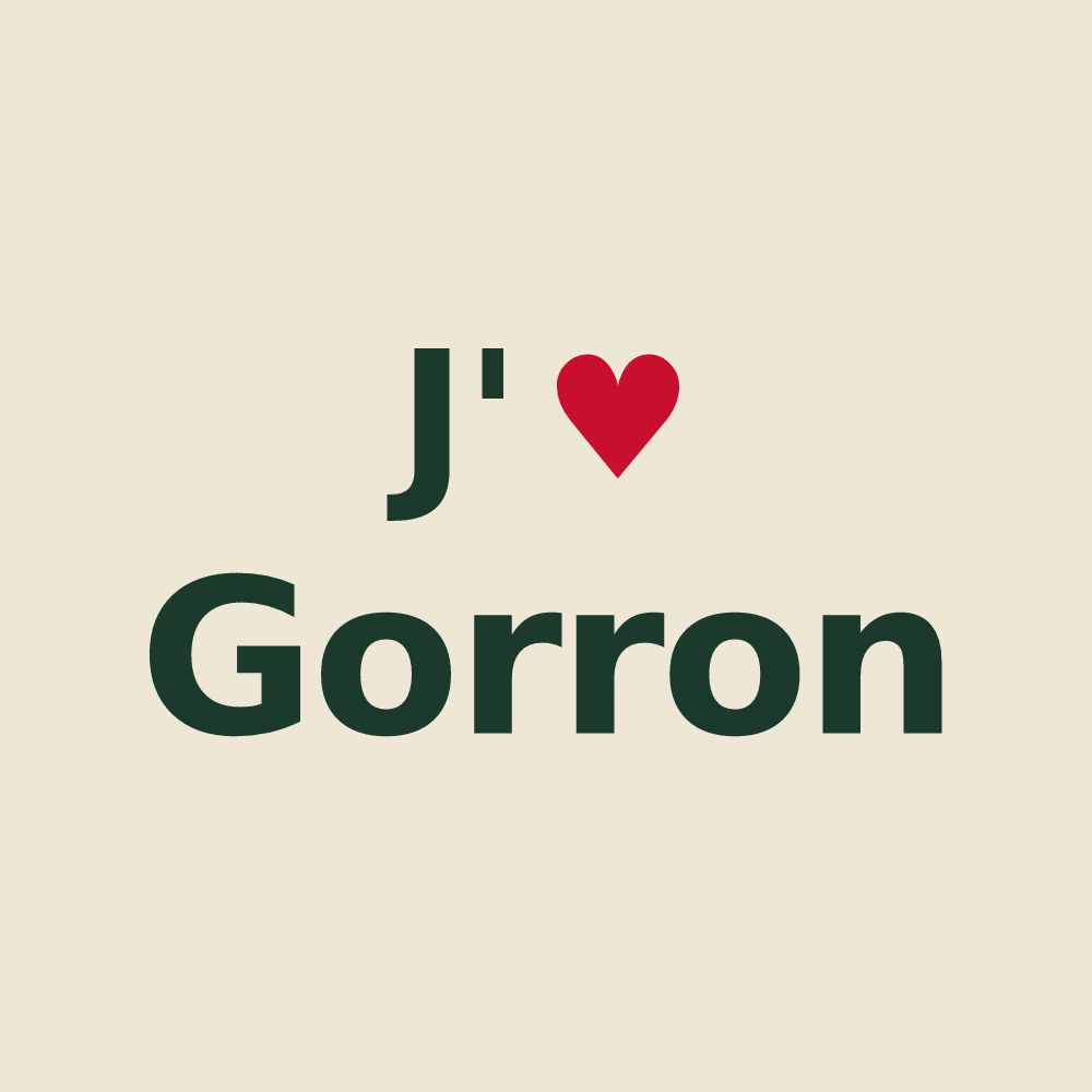 Tote bag personnalisé Gorron — design J'aime Gorron