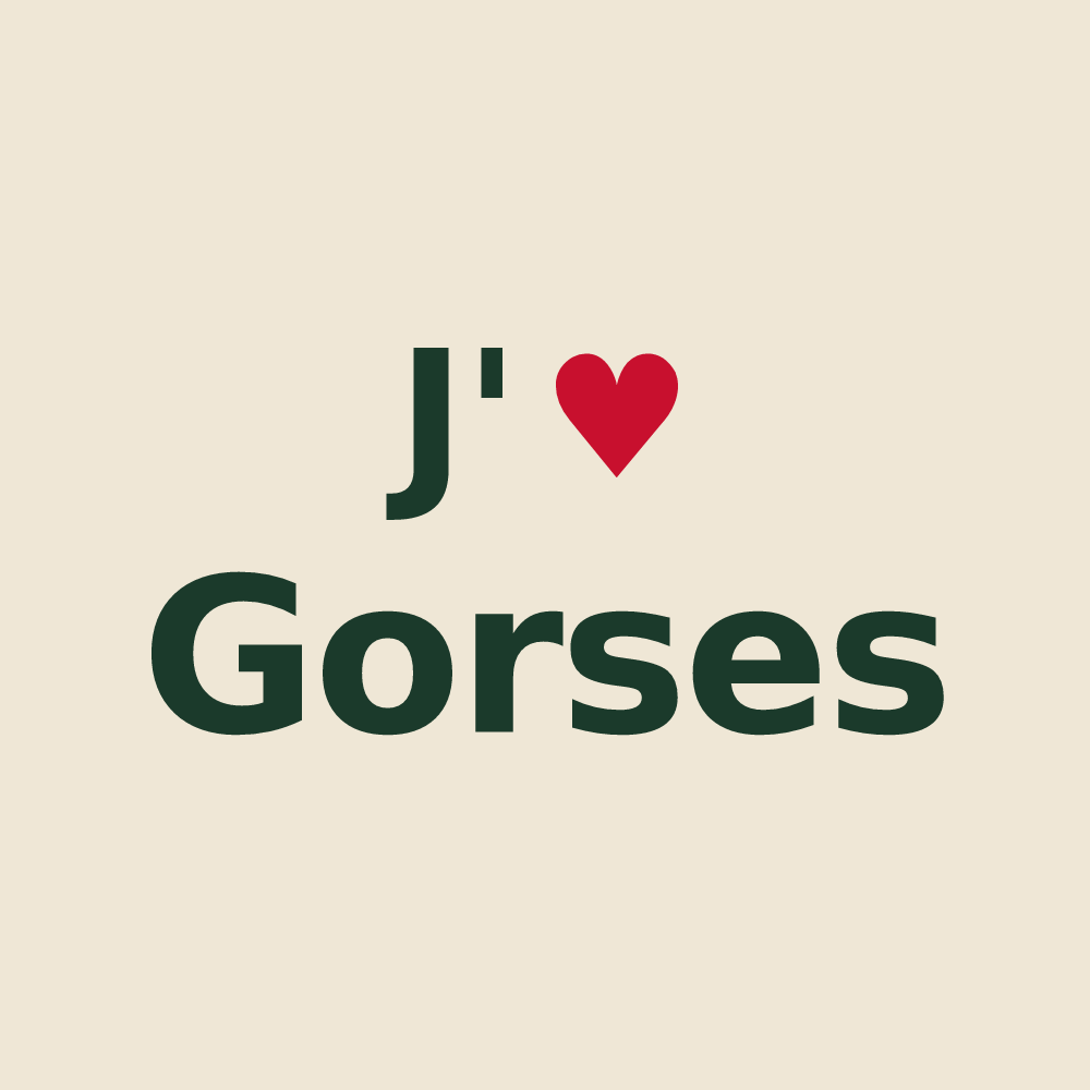 Tote bag personnalisé Gorses — design J'aime Gorses