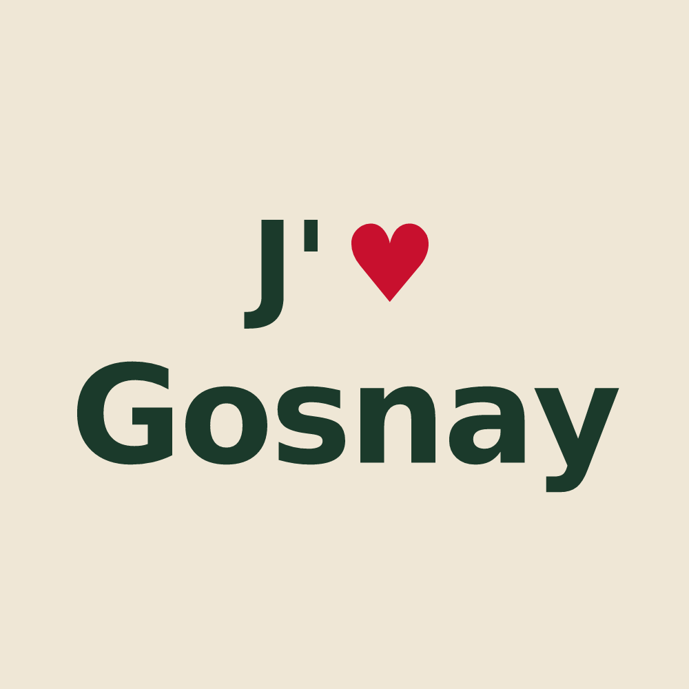 Tote bag personnalisé Gosnay — design J'aime Gosnay