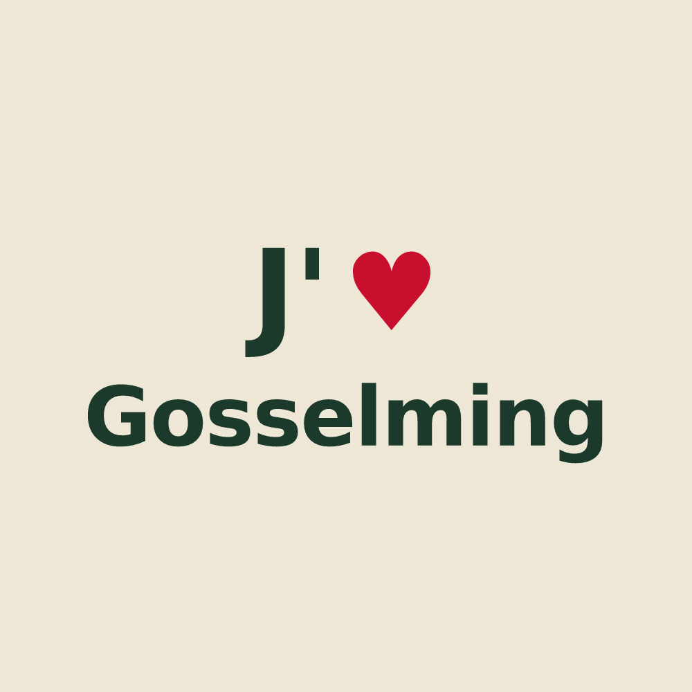 Tote bag personnalisé Gosselming — design J'aime Gosselming