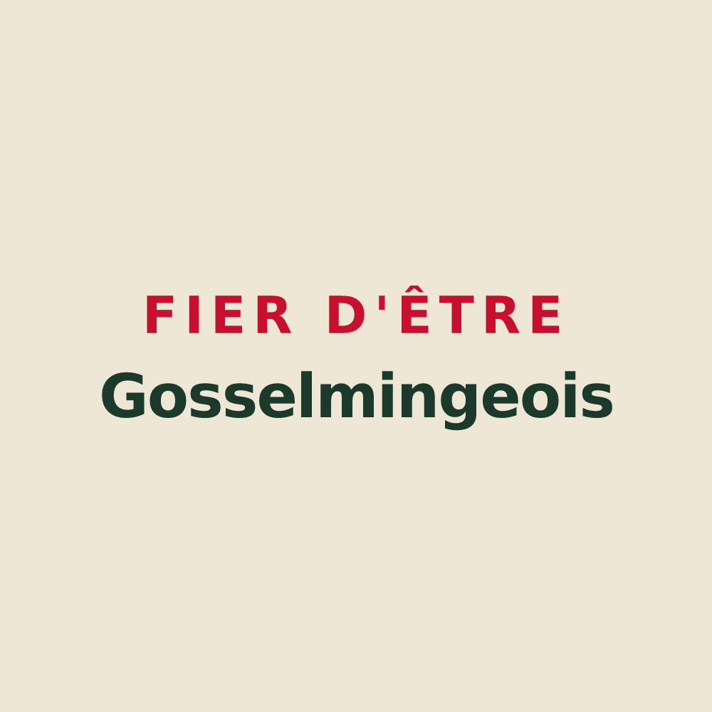 Tote bag « Fier d'être Gosselmingeois » — design pour Gosselming