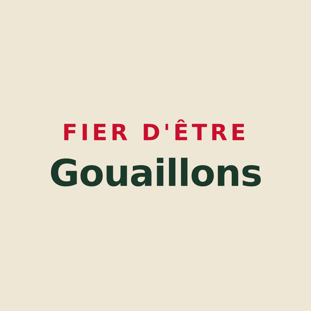 Tote bag « Fier d'être Gouaillons » — design pour Gouaix