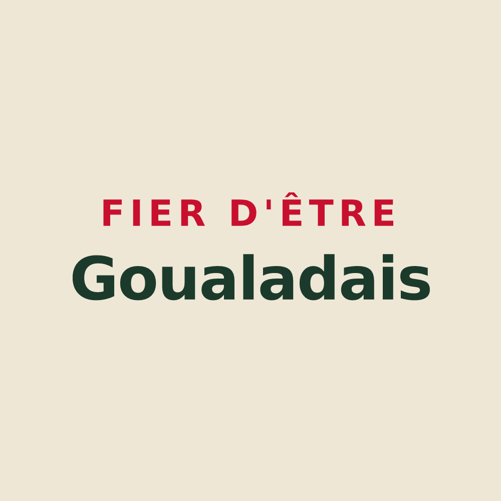 Tote bag « Fier d'être Goualadais » — design pour Goualade