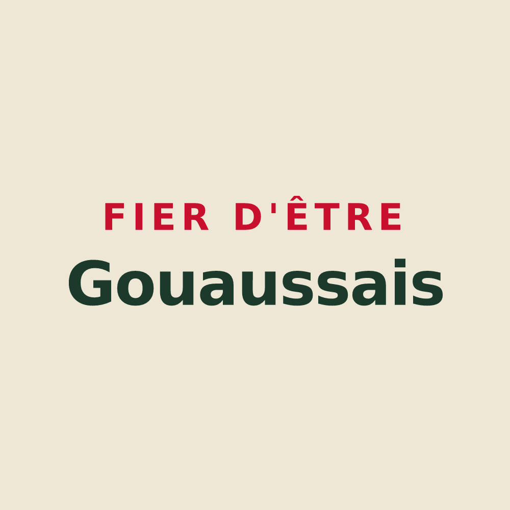 Tote bag « Fier d'être Gouaussais » — design pour Gouaux-de-Luchon