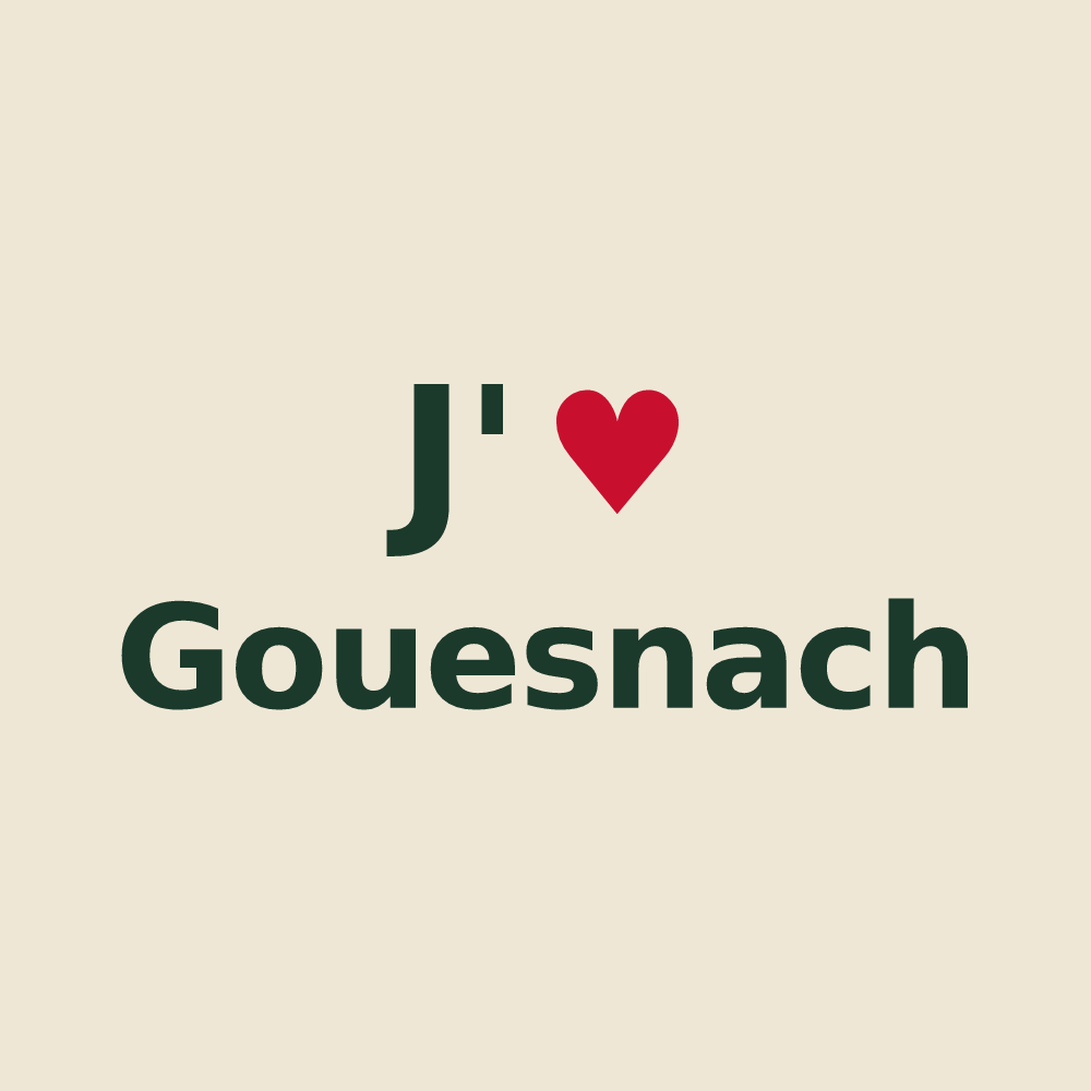 Tote bag personnalisé Gouesnach — design J'aime Gouesnach