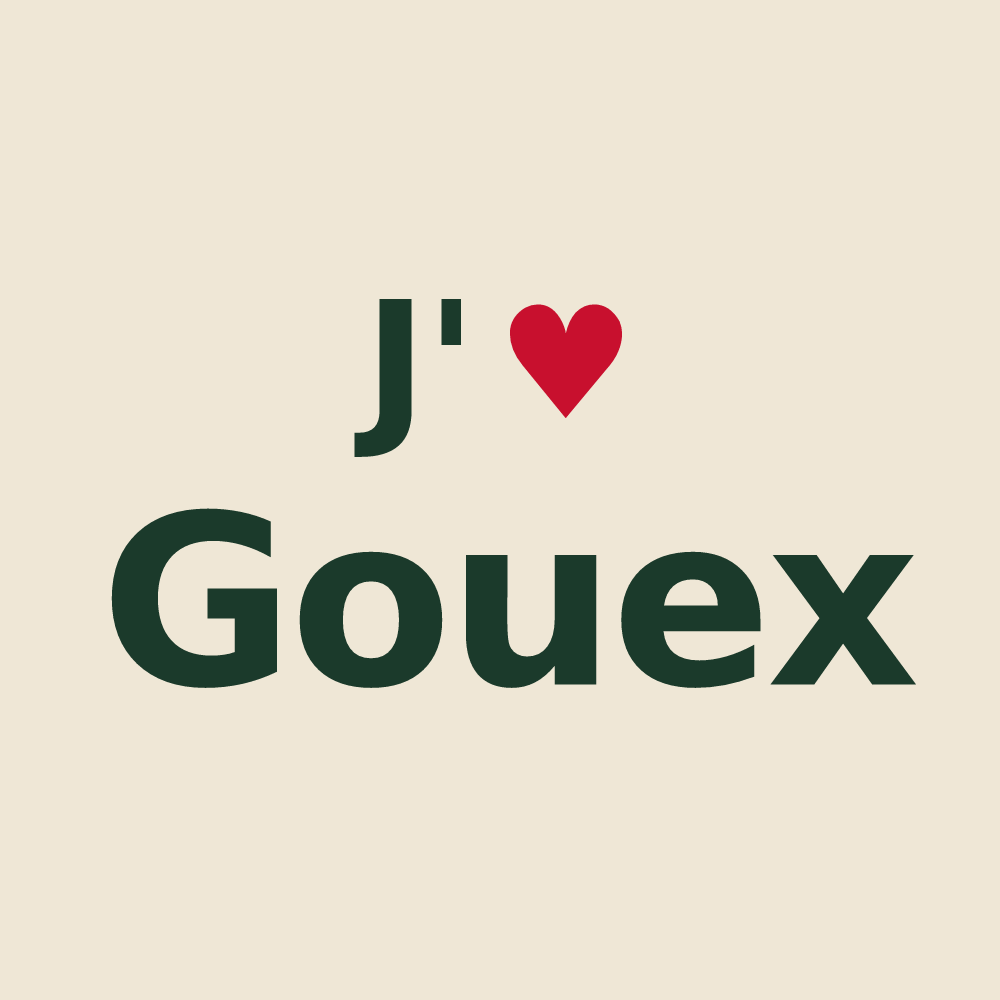 Tote bag personnalisé Gouex — design J'aime Gouex