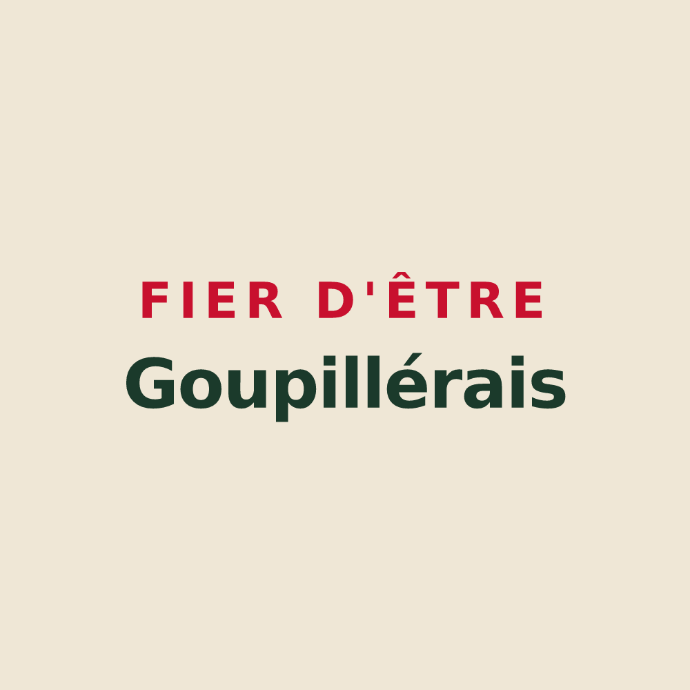 Tote bag « Fier d'être Goupillérais » — design pour Goupillières