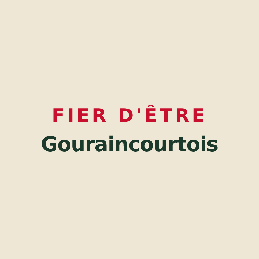 Tote bag « Fier d'être Gouraincourtois » — design pour Gouraincourt