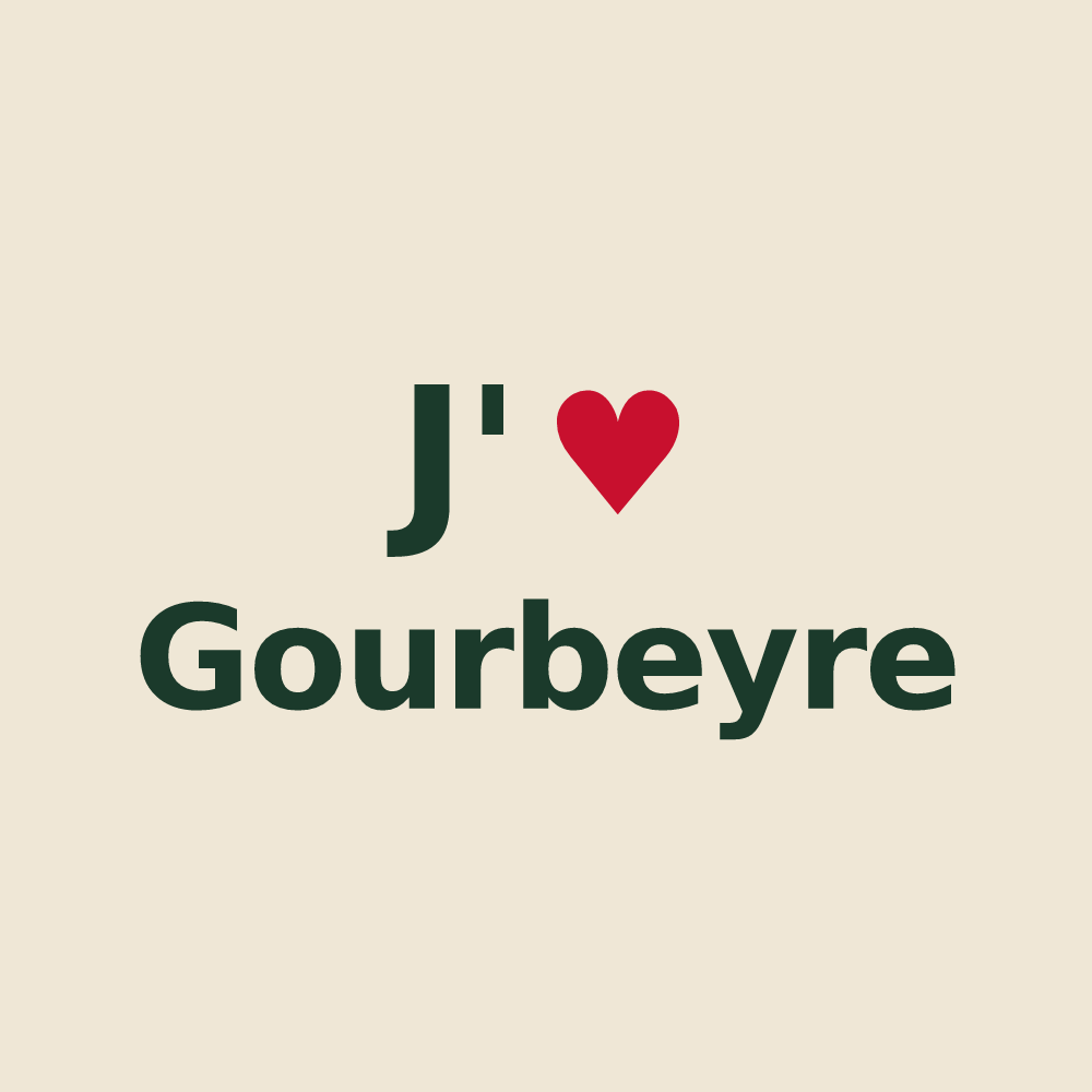 Tote bag personnalisé Gourbeyre — design J'aime Gourbeyre