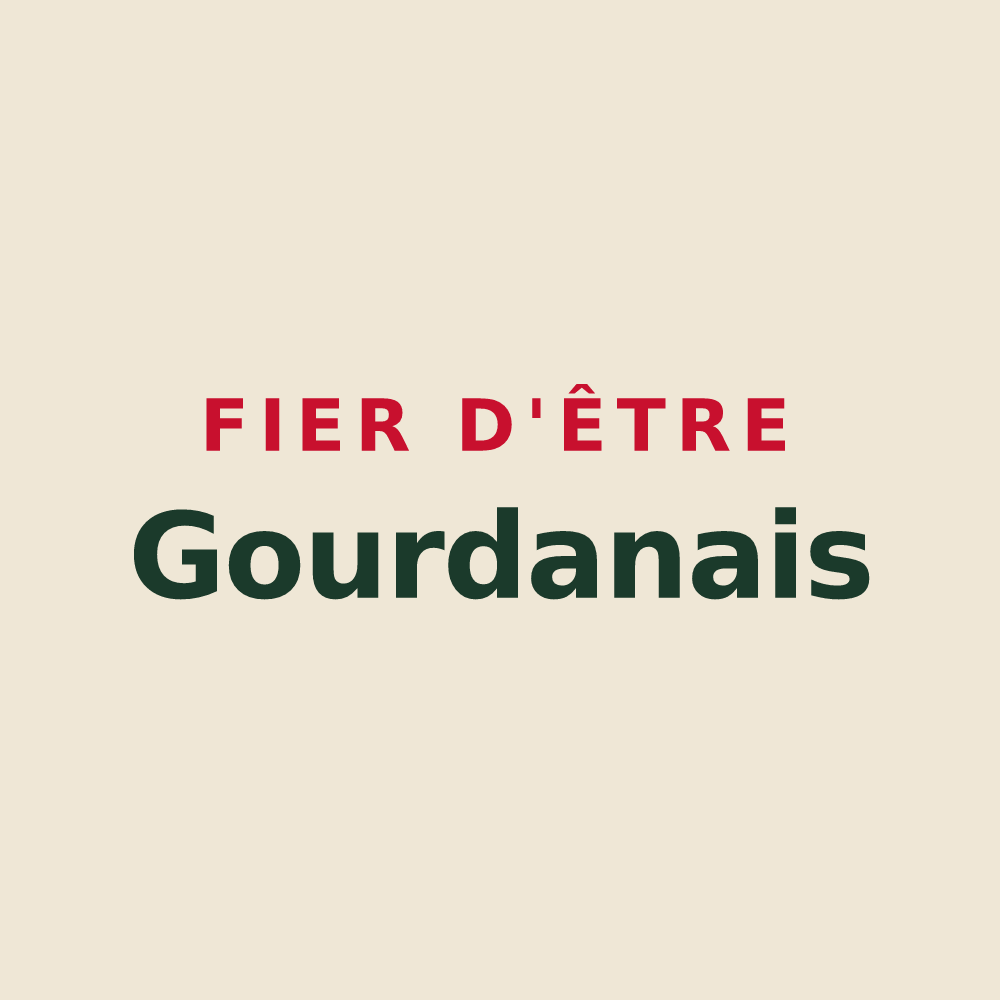 Tote bag « Fier d'être Gourdanais » — design pour Gourdan-Polignan