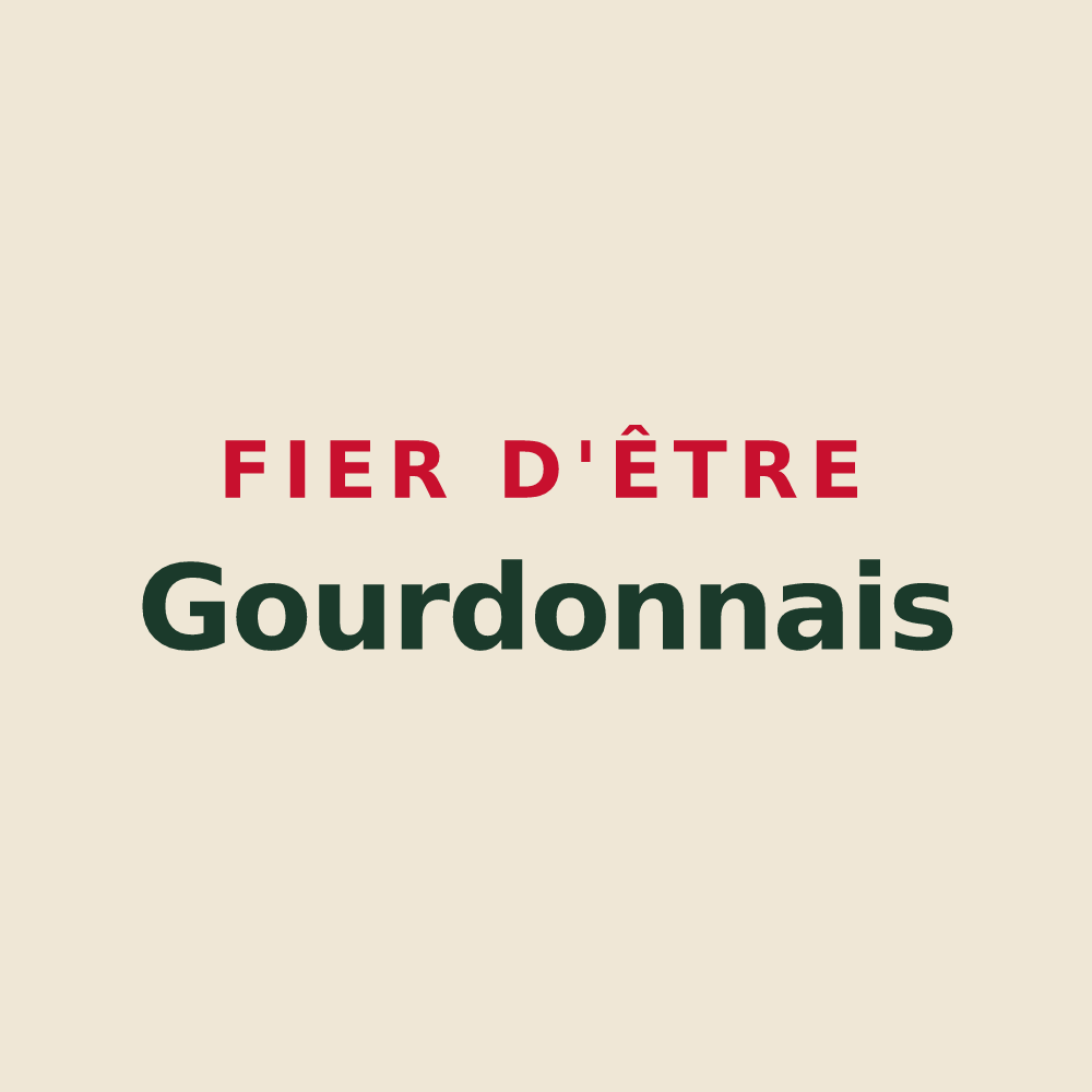 Tote bag « Fier d'être Gourdonnais » — design pour Gourdon