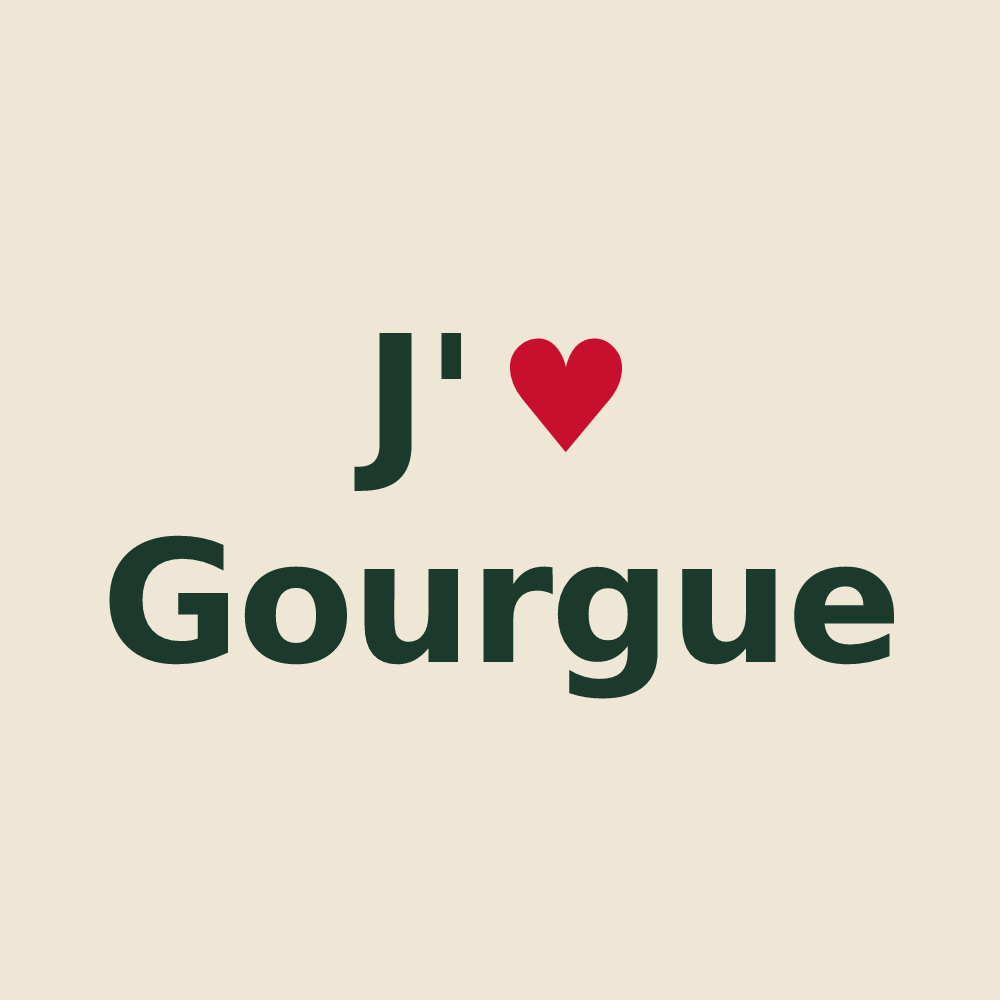 Tote bag personnalisé Gourgue — design J'aime Gourgue