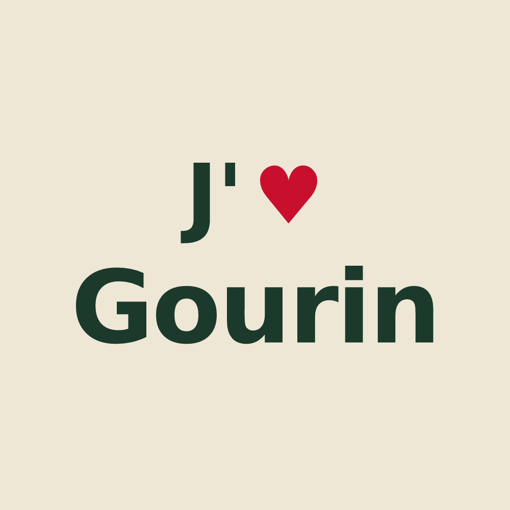 Tote bag personnalisé Gourin — design J'aime Gourin