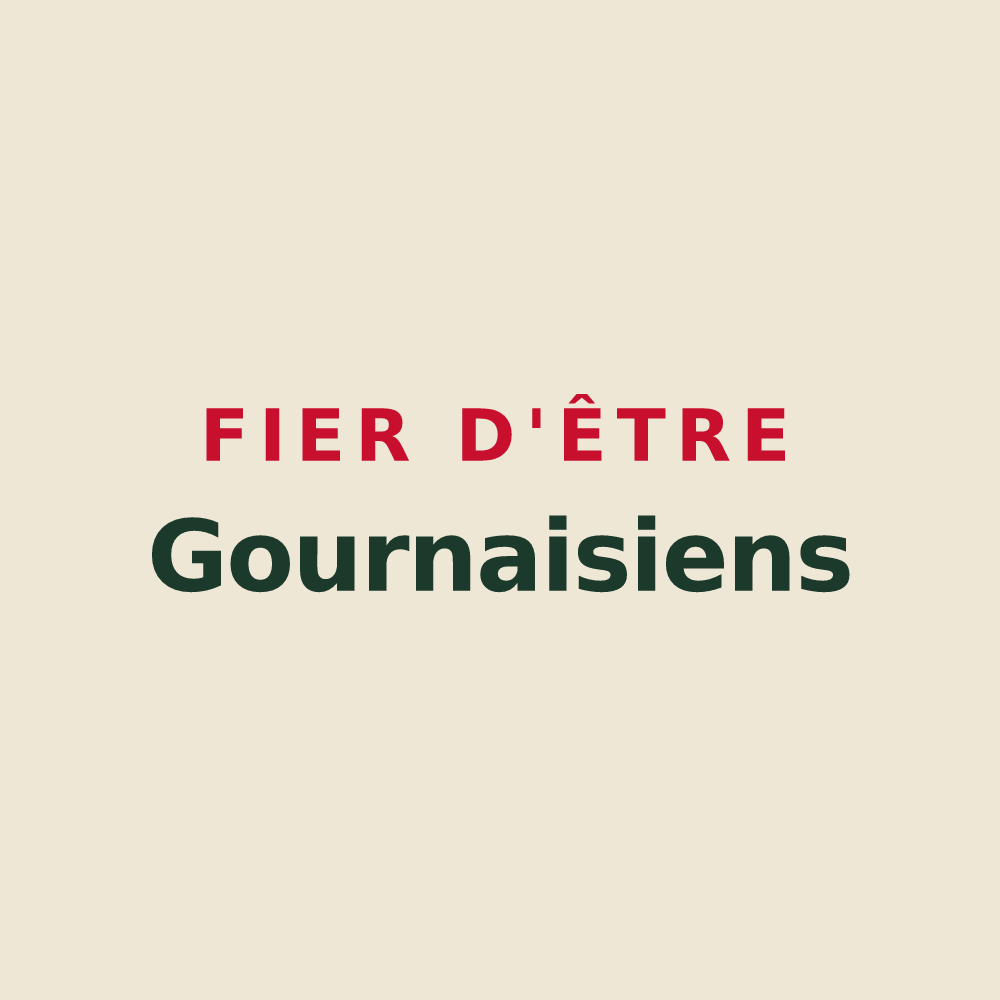 Tote bag « Fier d'être Gournaisiens » — design pour Gournay-en-Bray