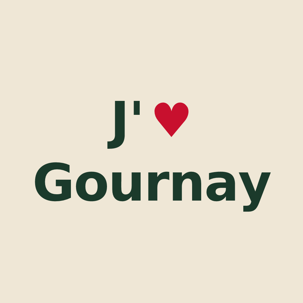 Tote bag personnalisé Gournay — design J'aime Gournay