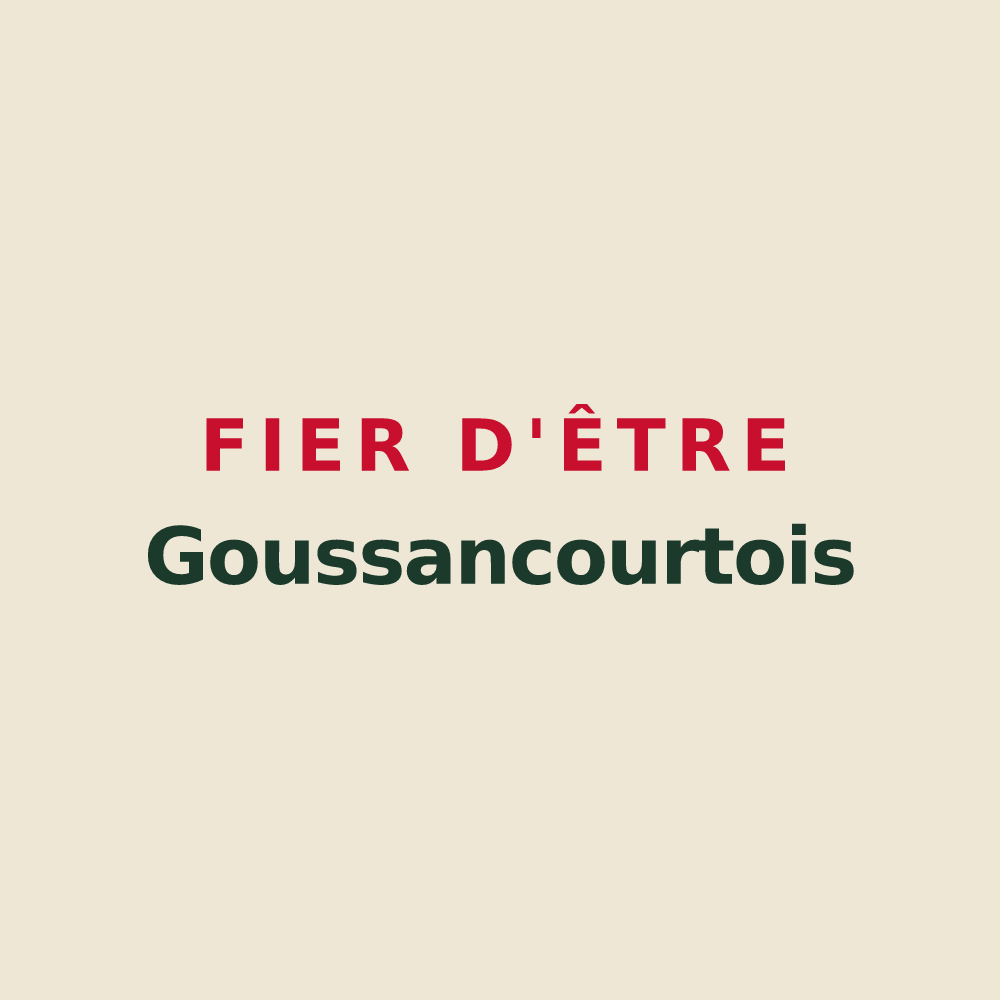 Tote bag « Fier d'être Goussancourtois » — design pour Goussancourt