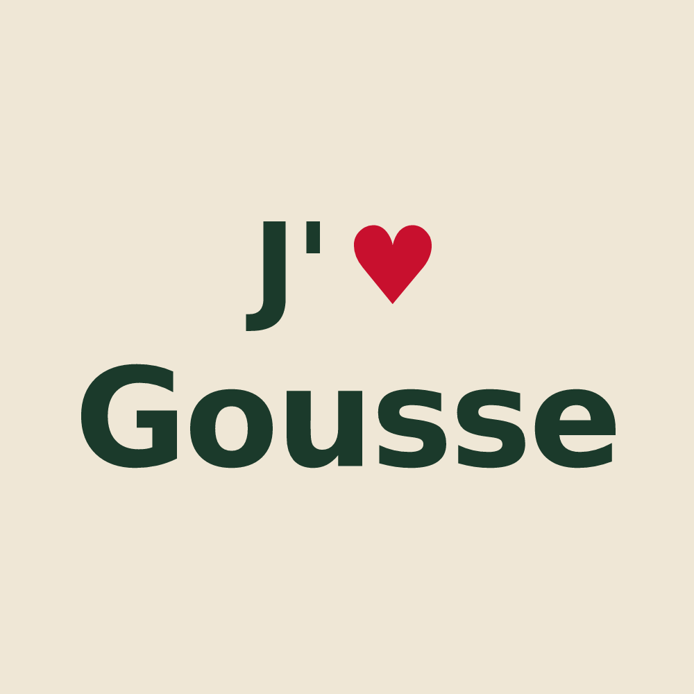 Tote bag personnalisé Gousse — design J'aime Gousse