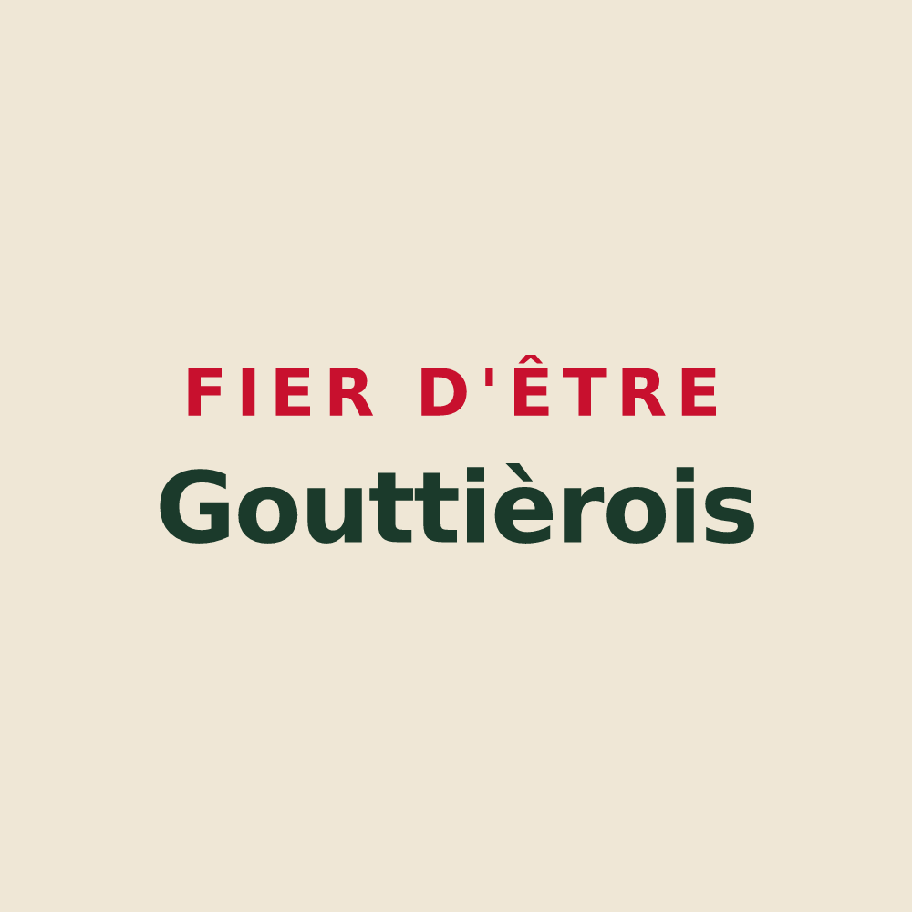 Tote bag « Fier d'être Gouttièrois » — design pour Gouttières