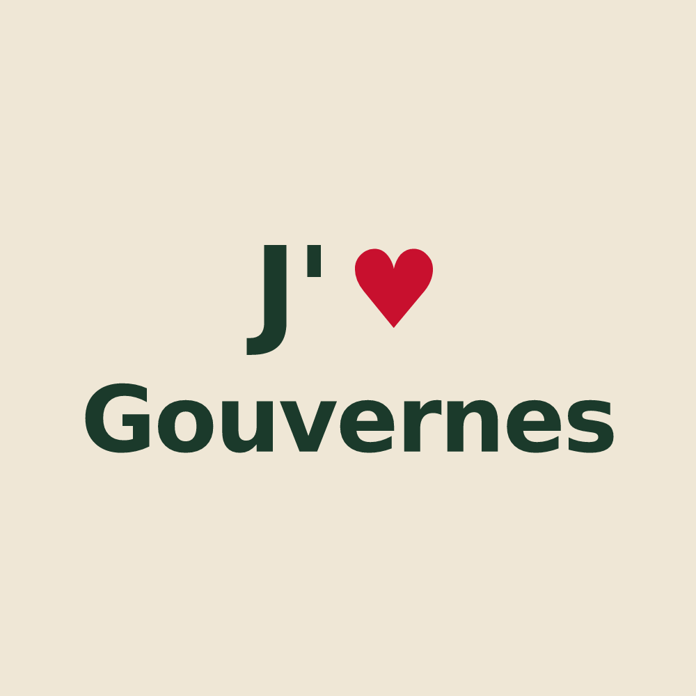 Tote bag personnalisé Gouvernes — design J'aime Gouvernes