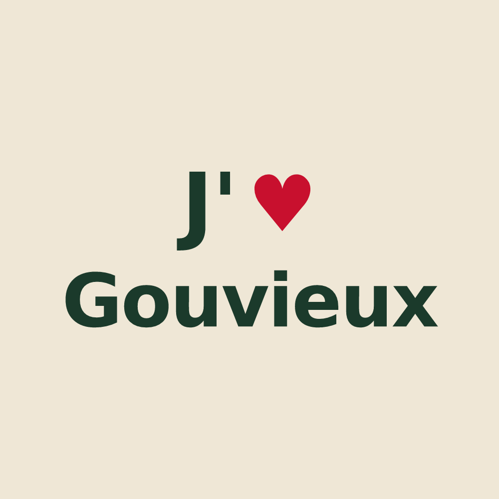 Tote bag personnalisé Gouvieux — design J'aime Gouvieux