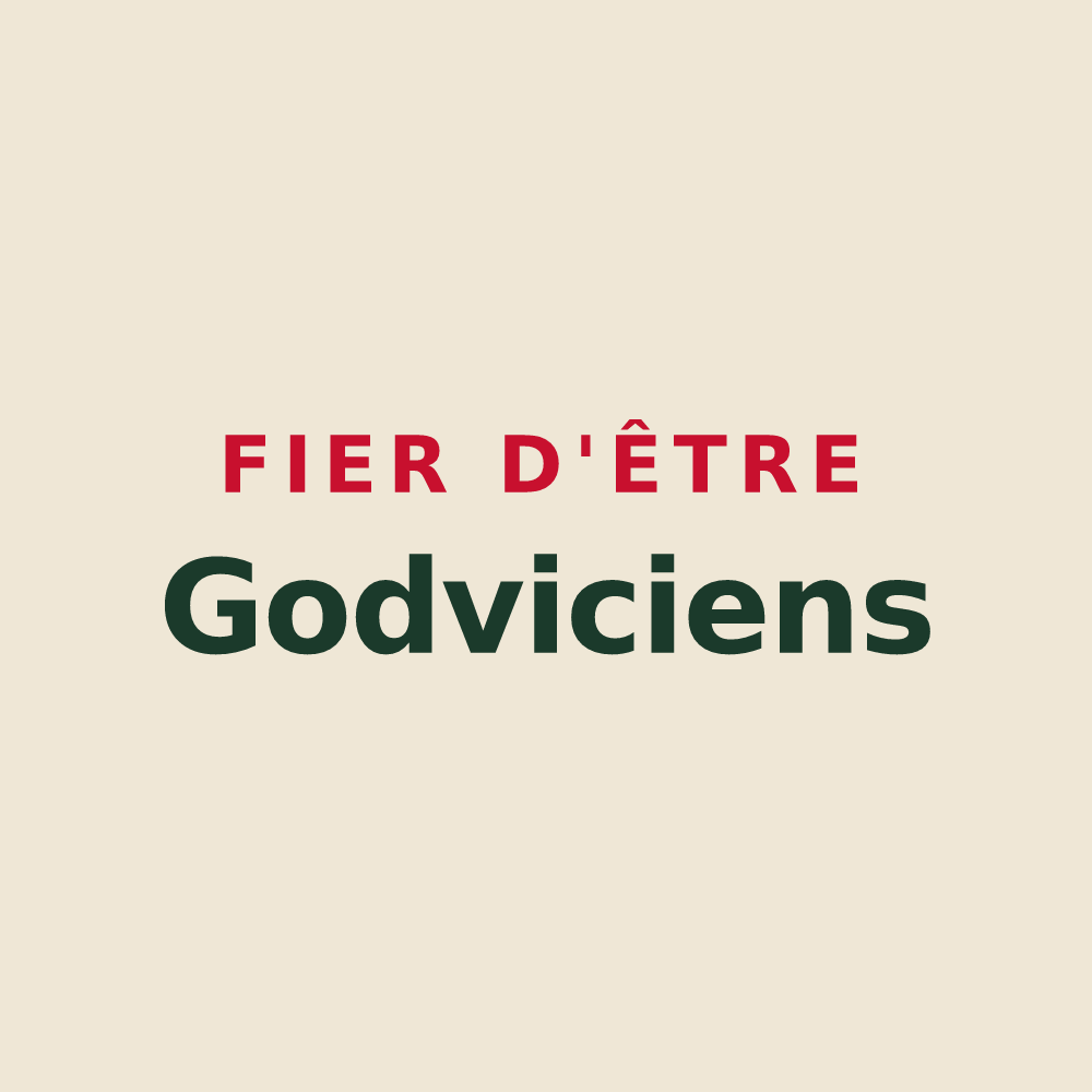 Tote bag « Fier d'être Godviciens » — design pour Gouvieux