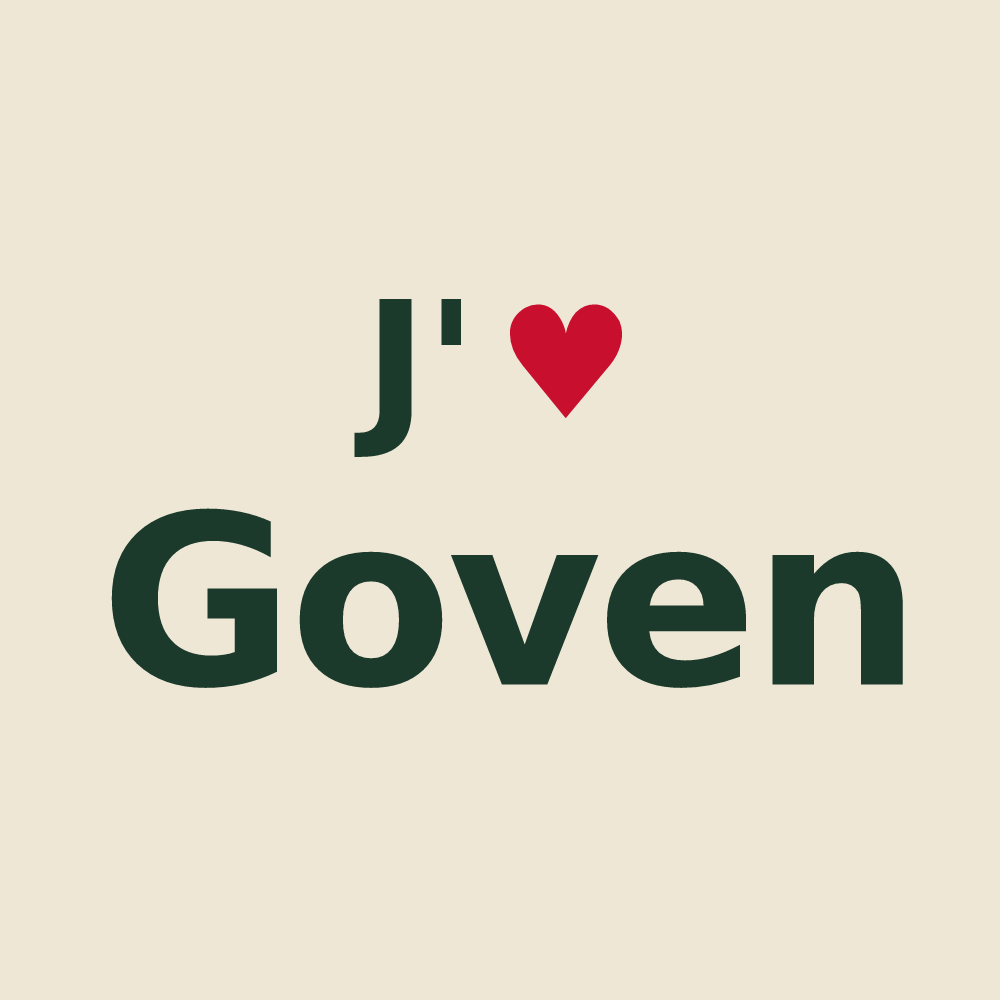 Tote bag personnalisé Goven — design J'aime Goven