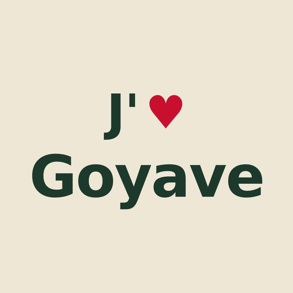 Tote bag personnalisé Goyave — design J'aime Goyave