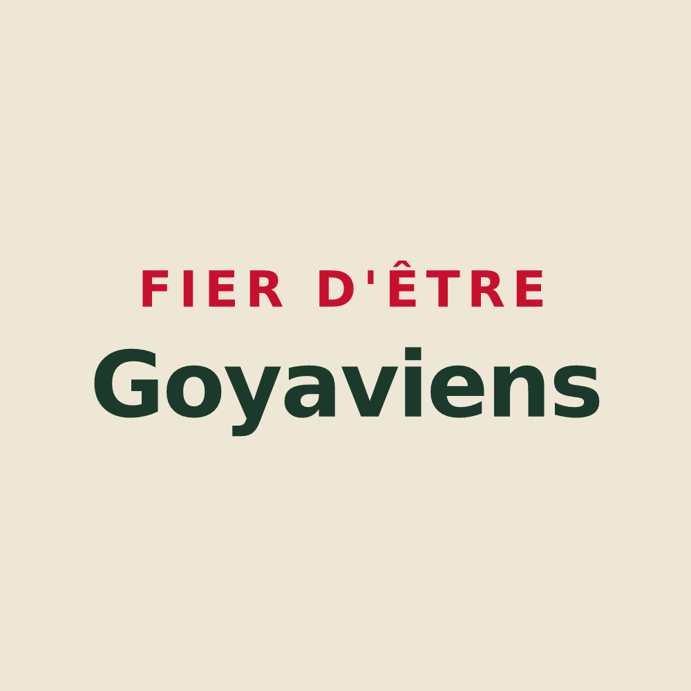 Tote bag « Fier d'être Goyaviens » — design pour Goyave