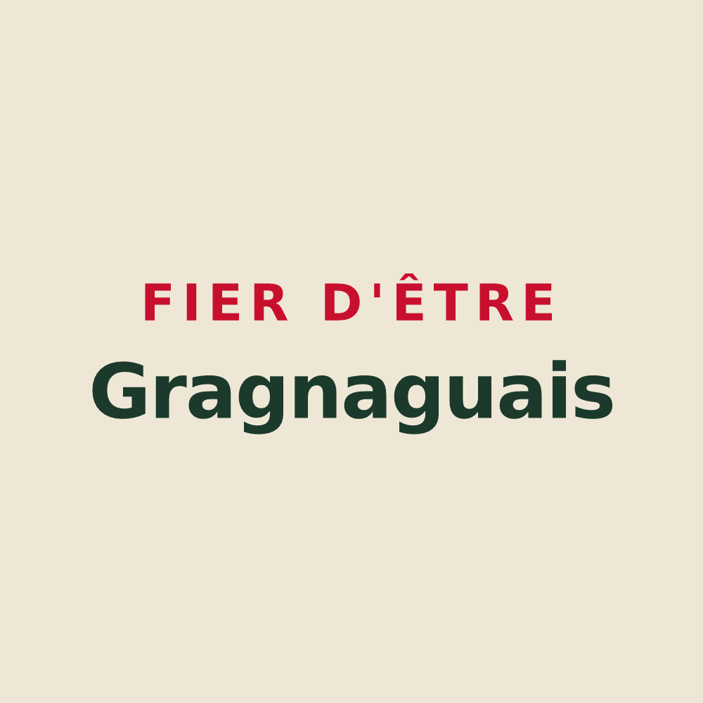 Tote bag « Fier d'être Gragnaguais » — design pour Gragnague