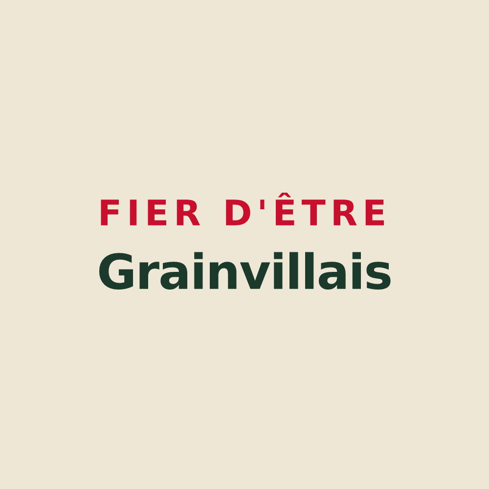 Tote bag « Fier d'être Grainvillais » — design pour Grainville-la-Teinturière