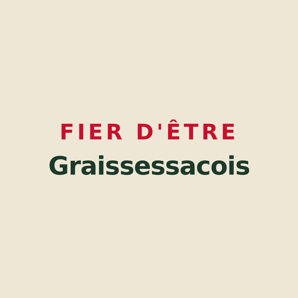 Tote bag « Fier d'être Graissessacois » — design pour Graissessac