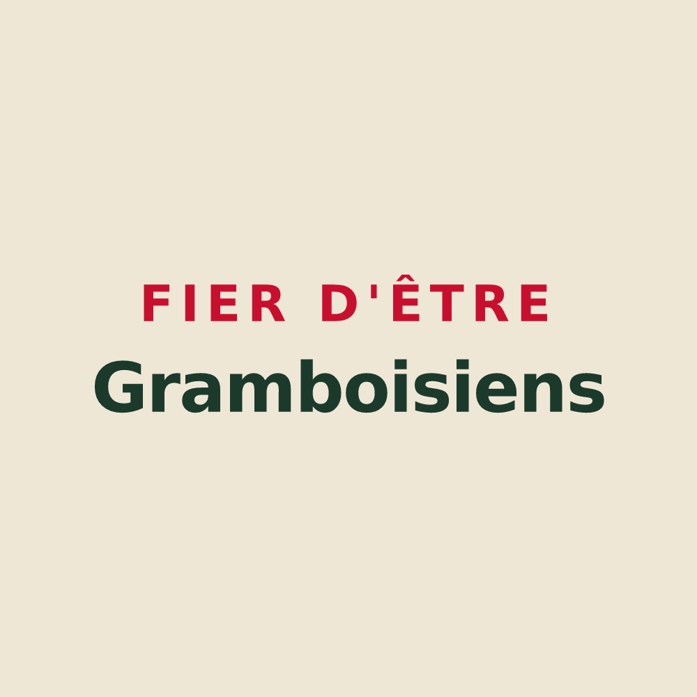 Tote bag « Fier d'être Gramboisiens » — design pour Grambois